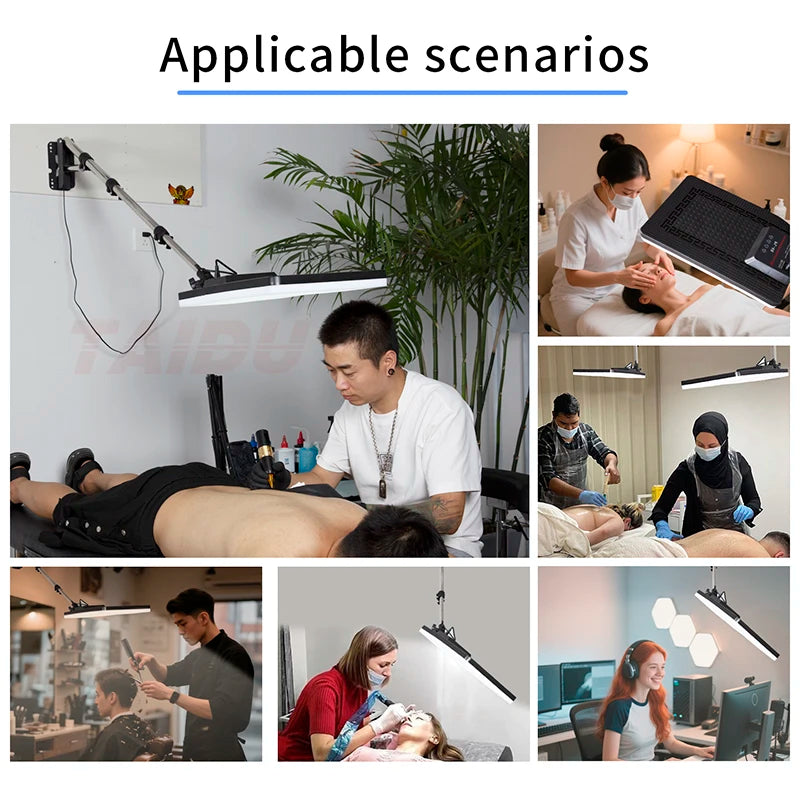 Lámpara de pared LED Taidu para tatuajes con iluminación ajustable